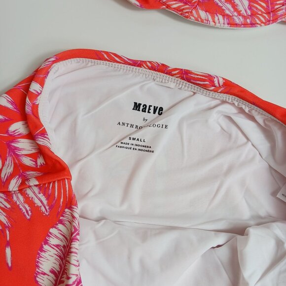 Anthropologie Maeve Palms  High-Waisted Bikini Bottoms - Picture 10 of 13